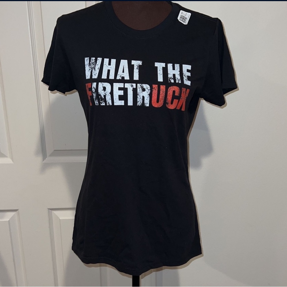 NWT Womens "What The fire truck" graphic tee (Small)